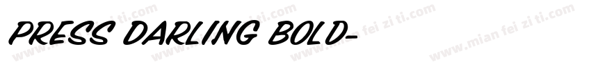Press Darling Bold字体转换